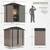 New 6' x 4' Outdoor Storage Shed, Garden Tool Storage Shed with Sloped Roof and  10 thumbnail