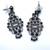 Gorgeous NEW Art Deco style pierced earrings w/ black stones 8 thumbnail