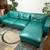 Sectional Sofa Free Delivery Green Couch Reversible Chaise 2 thumbnail