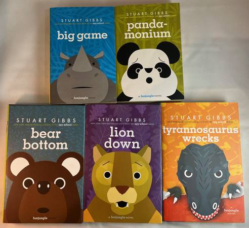 5 Stuart Gibbs Books 1