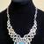 Green Agate, Emerald and Quartz Gemstones in Silver Collar Necklace 4 thumbnail