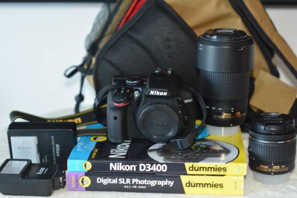 nikon d3400 24.2mp like new kit 1