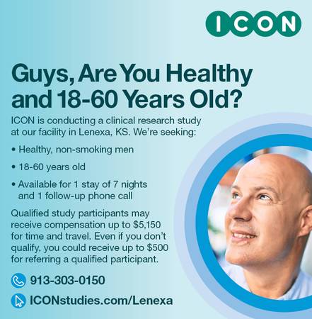 Guys, Healthy and Age 18-60? Up to $5,150 for Time and Travel 1