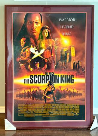 Scorpion King Huge Movie Poster Staring The Rock 28”x 45” 1