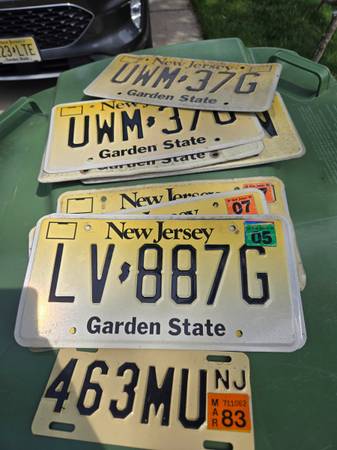 9 expired nj license plates 1