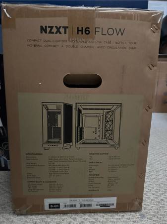 NZXT H6 Flow Compact Dual-Chamber Mid-Tower Airflow PC Computer Case - $8563471245138947121