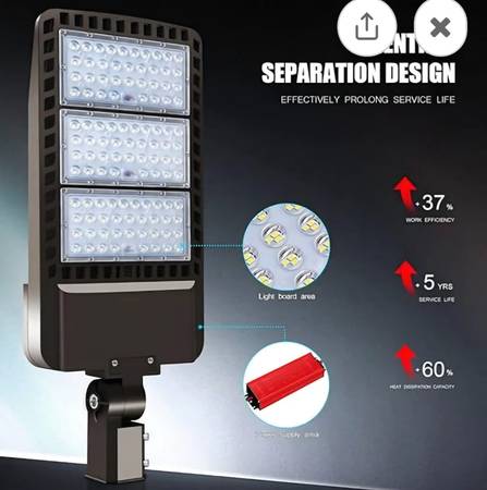 LED parking lot lamps w photocell control 1