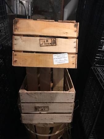 Nice Wooden Produce Crates 18.5x12.5x9" Great for Crafts. As low as 1