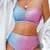 Herseas Women 2 Piece High Waisted Bikini Set Tie Dye Front Scoop Neck 5 thumbnail