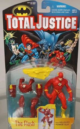 Vintage 1996 Kenner DC Comics Total Justice THE FLASH Action Figure 5" 1