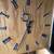 Vintage Mid Century Modern Oak and Chrome Grandfather Clock 4 thumbnail