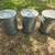 Three 31 Gallon Galvanized Steel Trash Cans 1 thumbnail