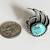 VTG Signed Navajo Turquoise Sterling Silver Bear Claw Ring Size 8.5 6 thumbnail