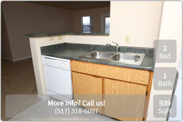 $1,192 / 2br - 939ft2 - Just what you need! Washer/dryer in this 939 sq ft 2 bed / 1 bath! (Lansing)63920837934338122