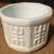 VINTAGE WHITE PAGODA MILK GLASS OCTAGON PLANTER GARDEN POT 4 thumbnail