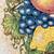Extra Large Round Platter- Fruit Design- Carm Ceramica - Italy 6 thumbnail