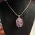 Amethyst  pendant on Sterling chain 2 thumbnail