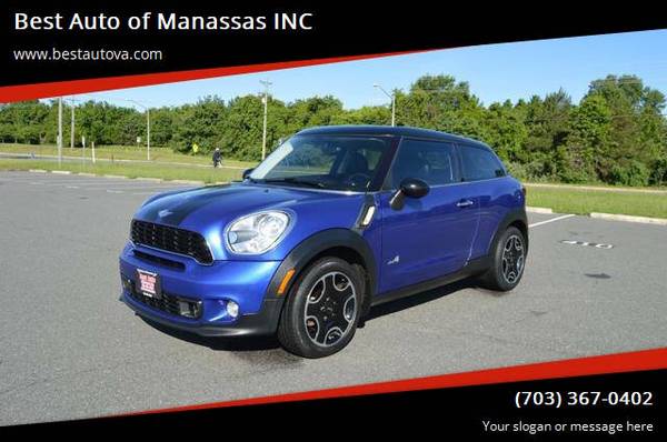 2013 Mini COOPER S PACEMAN AWD BAJAS MILLAS - $7,999 (MANASSAS)63618613894403123