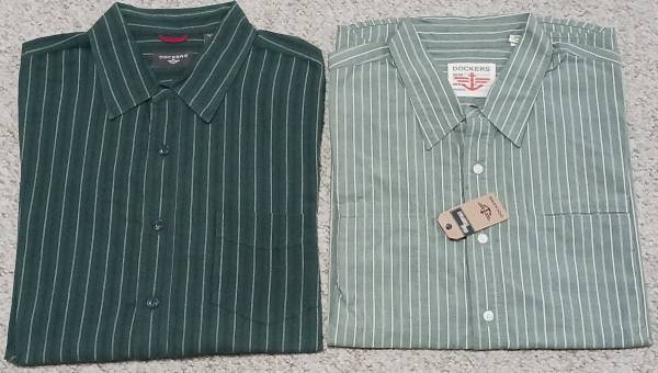 2 Dockers Men's Long Sleeve Business Casual Shirts XL Great Condition! 1