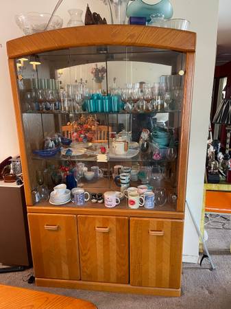 Wood/Glass Display Cabinet 1
