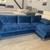 SECTIONAL COUCH IN VELVET BLUE OR GREY 💙🩶 1 thumbnail