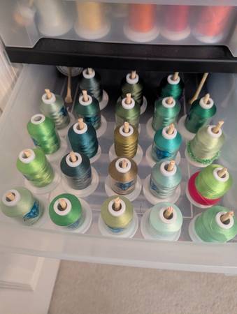 Embroidery thread plus storage drawer 1