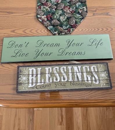 Inspirational wall plaques 1