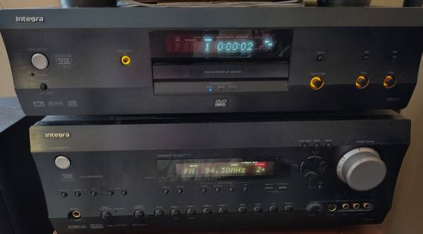 Integra DTR6.4 receiver and DPS9.1dvd/cd player 1
