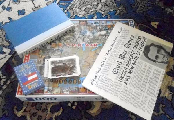 THE CIVIL WAR Tuff Stuff Cards 100pc PUZZLE HcDj IN PICTURES Newspaper 1
