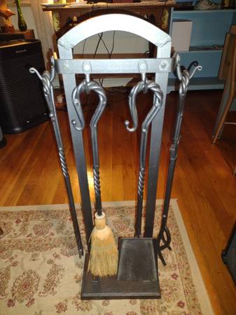 High quality wrought iron fire tools 1
