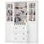 72" Tall Kitchen Storage Cabinets with Doors and Open Shelves, 58" Wid 6 thumbnail