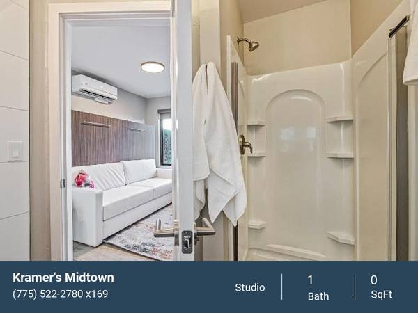 $1,225 Fastest Internet, Security System, Refrigerator, Pet Friendly (Reno Midtown)63682219154177121