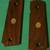 Full Size Checkered Walnut 1911 Grips W/ Colored United States Navy 2 thumbnail