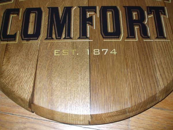 SOUTHERN COMFORT WHISKEY BARREL TOP SIGN MAN CAVE DISPLAY HEAD SOCO - $125 (MARYVILLE, MO)63471298199939123