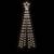 vidaXL Christmas Tree Spike Cold White Powder-coated steel, copper PVC 5 thumbnail