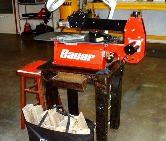 Bauer 22" variable speed scroll saw 1