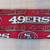San Francisco 49ers Football Fan Red Scarf with fringe 3 thumbnail