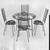 MID-Century patio Wire-Wrought-Iron-dining table and chairs 1 thumbnail