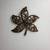 Vintage Rhinestone Leaf Pin Brooch 1 thumbnail