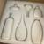 Set of 11 White Ceramic Bud Vases 1 thumbnail