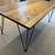 Solid Wood - Mid Century Modern Dining Table w Metal Hairpin Legs 4 thumbnail