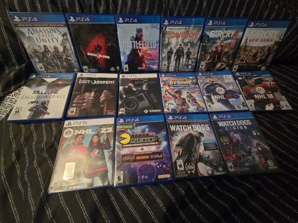 PS4 AND PS5 GAMES!!! MINT CONDITION!!! SOME UNOPENED!!! 1