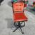 Vintage velvet wrod iron barstool 1 thumbnail