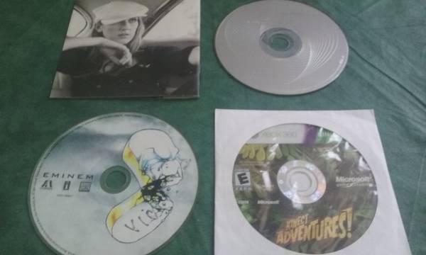 Celine dion one heart Eminem CD xbox 360 kinect adventures game + hugh 1