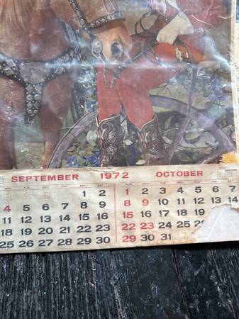 1972 calendar Parkville family restaurant Hanover Pa local piece -  collectibles - by owner - sale - craigslist