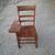 Vintage wood school desk chair 1 thumbnail