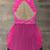 Custom Made Dance Ice Skating Costume, Adult Medium, Blue/Pink Colors 2 thumbnail