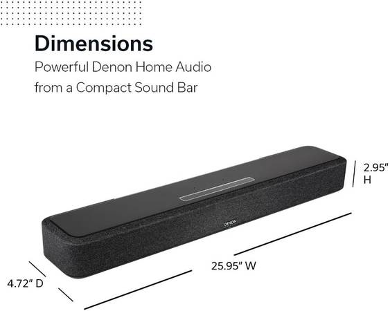Denon Home 550 Wireless Soundbar with Dolby Atmos - $550 (Norwalk, CT)63443193260545122