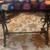 Antique Wrought Iron Bench - 27x12x17 5 thumbnail