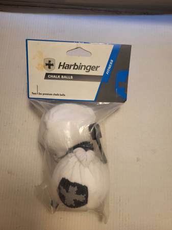 NEW 2 pk HARBINGER WEIGHT LIFTING CHALK 1